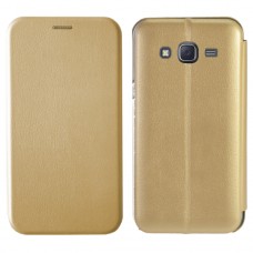 Чохол книга Level для Samsung J5 2015 Gold
