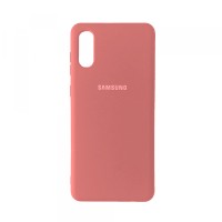 Чохол Silicone Case Full для Samsung A02 (A022) Pink