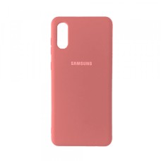 Чохол Silicone Case Full для Samsung A02 (A022) Pink