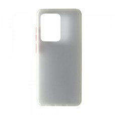 Чохол Накладка Gingle Matte Case Samsung S20 Ultra white/red