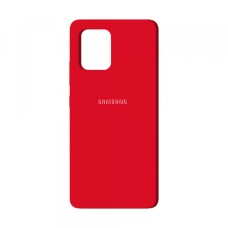 Чохол Silicone Case Full для Samsung A71 (A715) Red