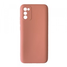 Чохол Silicone Case Camera (no logo) Samsung A02S (A025) peach