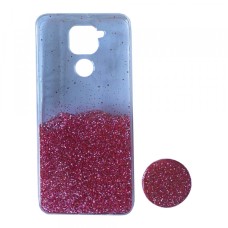 Силікон Fashion popsoket для Xiaomi Redmi Note 9 light pink