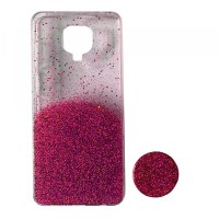 Силікон Fashion popsoket для Xiaomi Redmi Note 9S/9Pro pink