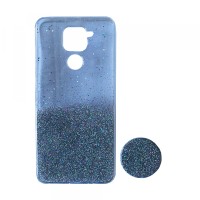 Силікон Fashion popsoket для Xiaomi Redmi Note 9 silver
