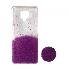 Силікон Fashion popsoket для Xiaomi Redmi Note 9S/9Pro violet