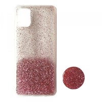 Силікон Fashion popsoket для Xiaomi Mi 10 Lite light pink