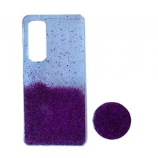 Силікон Fashion popsoket для Xiaomi Mi Note 10 Lite violet