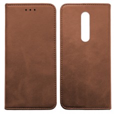 Чохол-книжка Black TPU Magnet для Xiaomi Redmi 8 Brown