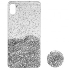 Силікон Fashion popsoket для Xiaomi Redmi 7A silver