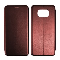Чохол-книжка Level для Xiaomi Poco X3/X3 Pro NFC Marsala