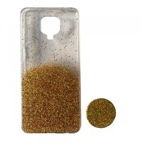 Силікон Fashion popsoket для Xiaomi Redmi Note 9S/9Pro gold
