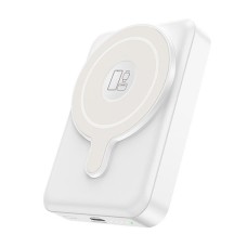 Повербанк портативний акумулятор Power Bank Hoco Q11 Expressar MagSafe магнітний 3in1 20W 10000 mAh White