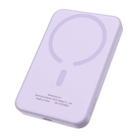 Повербанк портативний акумулятор Power bank Baseus Magnetic Mini Wireless MagSafe магнітний 20W 5000 mAh Purple P10022107513-00