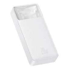 Повербанк портативний акумулятор Power bank Baseus Bipow Digital Display 20W 20000 mAh White PPBD050302