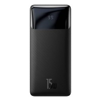 Повербанк портативний акумулятор Power bank Baseus Bipow Digital 15W 10000 mAh Black PPBD050001