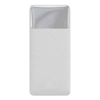 Повербанк портативний акумулятор Power Bank Baseus Bipow Digital 15W 10000 mAh White PPBD050002