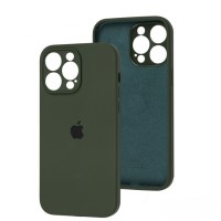 Чохол Silicone Case Full Camera для iPhone 16 Pro cyprus green