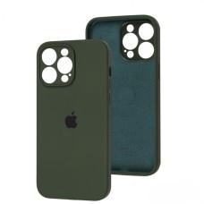 Чохол Silicone Case Full Camera для iPhone 16 Pro Max cyprus green