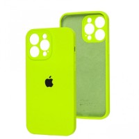 Чохол Silicone Case Full Camera для iPhone 16 neon green