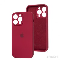 Чохол Silicone Case Full Camera для iPhone 16 Pro Max rose red