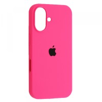 Чохол Silicone Case Full for iPhone 16 Plus hot pink