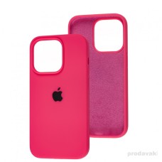 Чохол Silicone Case Full for iPhone 16 pink hot