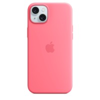 Чохол Silicone Case with MagSafe for iPhone 15 Plus Pink