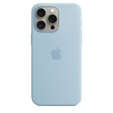Чохол Silicone Case with MagSafe for iPhone 15 Pro Max Light Blue