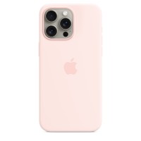 Чохол Silicone Case with MagSafe for iPhone 15 Pro Max Light Pink