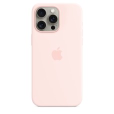 Чохол Silicone Case with MagSafe for iPhone 15 Pro Max Light Pink