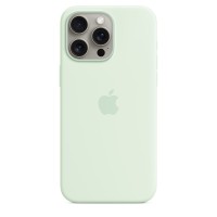 Чохол Silicone Case with MagSafe for iPhone 15 Pro Max Soft Mint