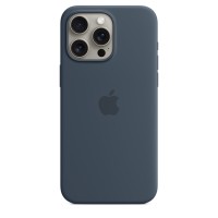 Чохол Silicone Case with MagSafe for iPhone 15 Pro Storm Blue