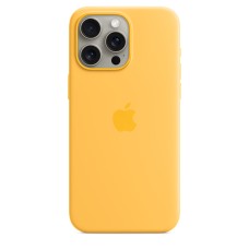 Чохол Silicone Case with MagSafe for iPhone 15 Pro Sunshine