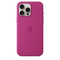 Чохол Silicone Case with MagSafe for iPhone 16 Pro Max Fuchsia