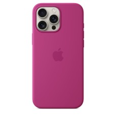 Чохол Silicone Case with MagSafe for iPhone 16 Pro Max Fuchsia