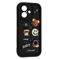 Чохол HAPPY Donut Case для iPhone 16 Black