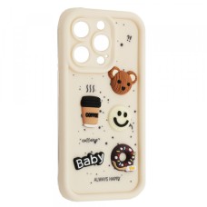 Чохол HAPPY Donut Case для iPhone 16 White