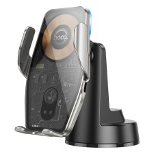 Автомобільний тримач із бездротовою зарядкою Hoco HW27 Traveler infrared RGB wireless 15W Black