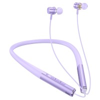 Бездротові Bluetooth навушники HOCO ES71 Platinum neck-mounted headset BT 5.3 Purple