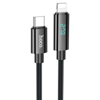 PD Кабель HOCO U125 Benefit PD charging data cable with display iP Lightning 1,2m. Black