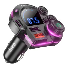 FM - трансмітер Hoco DFM01 Legend with Bluetooth transmitter 2USB Type-C PD QC 38W Black