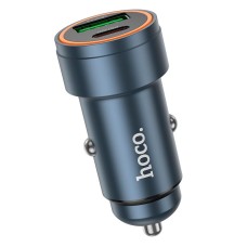 Автомобільний зарядний пристрій Hoco Z57A Glorious Car charger 30W Metal-grey