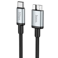 Кабель HOCO US10 excellent speed cable Type-C to Micro-B USB 3.0 0.5m Black