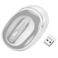 Комп'ютерна Миша Hoco GM34 Mystic six-button dual-mode business wireless mouse BT/2.4G metal gray