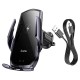 Автомобільний тримач із бездротовою зарядкою Hoco CA202 Plus Enlightener infrared induction 15W Metal Grey