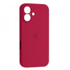 Чохол Silicone Case Full Camera для iPhone 16 rose red