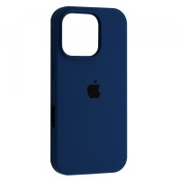 Чохол Silicone Case Full for iPhone 16 Pro Max deep navy