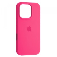 Чохол Silicone Case Full for iPhone 16 Pro hot pink