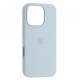 Чохол Silicone Case Full for iPhone 16 Pro light blue